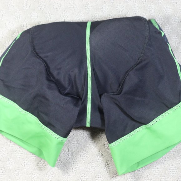 SALE! Borah Size S Black & Neon Green Padded Biking Shorts NWOT - Picture 3 of 3